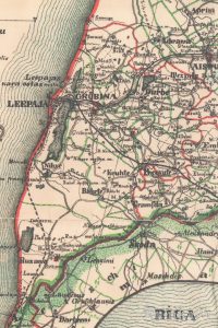 Latwiewshu semes karte 1911. Liepāja