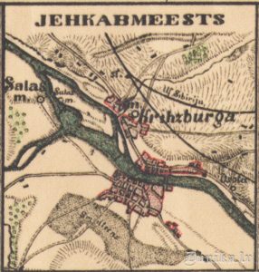 Jēkabpils karte 1911. gads.