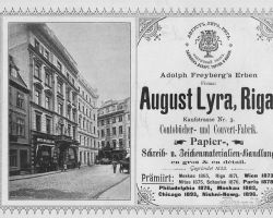Papīrs. Augusts Lyra, Rīga.