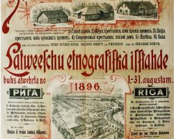 Latviešu etnogrāfiskā izstāde.