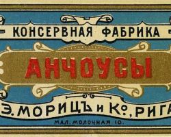 Konservētas anšoves.