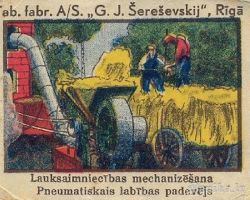 Lauksaimniecības mehanizēšana.