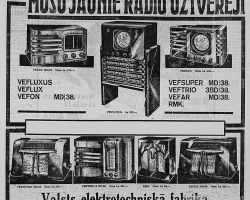 “VEF” radio uztvērēji.