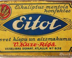 Mentola konfektes “Eitol”.