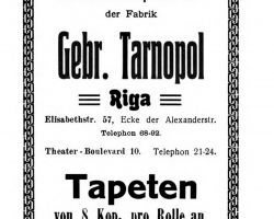 Gebr. Tarnopol tapetes.