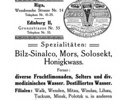 E. Lukiewicz Mineralwasser und Sinalco Fabriken.