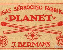 Rīgas sērkociņu fabrika “Planet”.