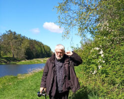 Modris Helds, Latvijas strēlnieku apvienības priekšsēdētāja vietnieks pie Bārtas upes ievziedu laikā.