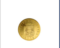 LV 5 santīmu monēta, reverss.