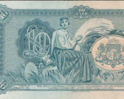 10 latu banknote 1933. gads.