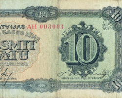 10 latu banknote 1934. gads.