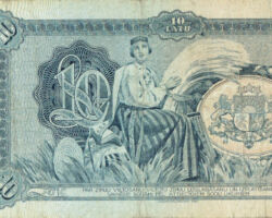 10 latu banknote 1934. gads.