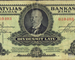 20 latu banknote 1925. gads.