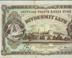 20 latu banknote 1935. gads.