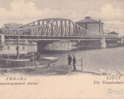 Die Eisenbahnbrücke.