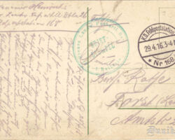 Liepaja 1916. Katholische Kirche. Otra puse.