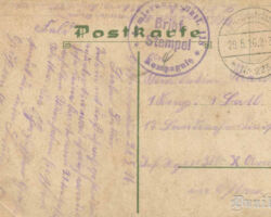 Liepāja 1916. Kathedrale. Otra puse.