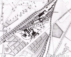 Liepājas stacijas sliežu ceļu shēma.