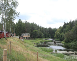Varens skats uz Bārtas upi pie atpūtas bāzes “Ods”.