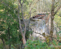 Vīles tilta pirmā laiduma otrais balsts Dunikas pusē. 2014.10.07.