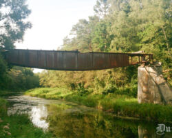 Vīles tilts skatā no upes augšteces Dunikas puses.2015.08.23. Andra Baloža foto.