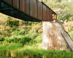 Vīles tilts skatā no Dunikas puses. 2015.08.23 Andra Baloža foto.