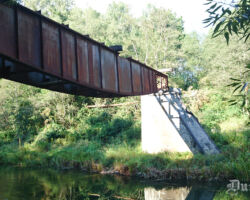 Vīles tilta centrālais laidums skatā no Dunikas puses. 2015.09.10.