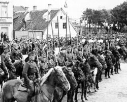 1938. gada 6. septembrī laikraksts “Kurzemes Vārds” rakstīja tā:
“15. Liepājas aizsargu pulka 5. rota Bārtā svētdien nodeva svinīgo solījumu. Pulksten 1.30 aizsargi un aizsardzes pulcējās Bārtas baznīcā, kur dievkalpojumu noturēja pulka mācītājs, prāvests V. Sanders. Pie pulka karoga baznīcā aizsargi stāvēja godasardzē. Pēc dievkalpojuma visi kopīgā gājienā devās uz svētku vietu Bārtas upes krastā. Aizsargu un aizsardžu ierindas apstaigāja 2. bataljona komandieris K. Eikerts un pēc tam uzrunā aicināja tos vienmēr augstu turēt savus aizsargu ideālus un pienākumus. Tad 5. rotas aizsargi un aizsardzes nodeva svinīgo solījumu. Sekoja koncerts, kurā, tāpat kā dievkalpojumā, dziedāja vīru koris “Dziedonis”. Noslēgumā- saviesīgā dzīve.”.