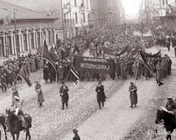 Strādnieku demonstrācija 1917.gada 1. maijā Rīgā.