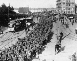 Vācu karaspēka ienākšana Rīgā, 1917. gada septembris.